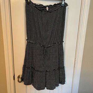 Strapless dress or swim cover up